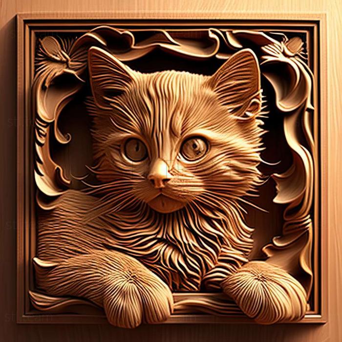 3D model kitty (STL)